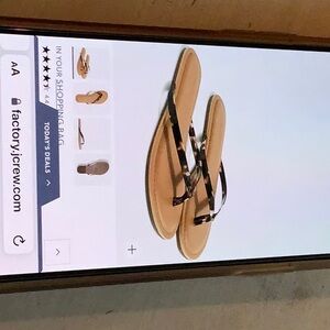 J.Crew, easy summer, tortoiseshell, flip-flops, size 7 SOLD OUT